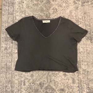Gray crop Urban Outfitters shirt